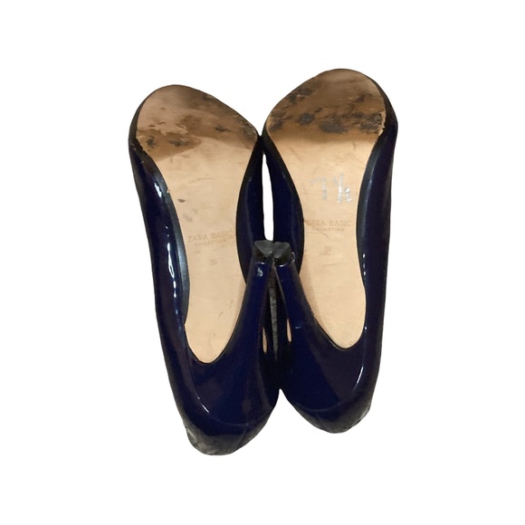 (SOLD) 🎊ZARA BASIC COLLECTION Blue Heel Shoes - Picture 10 of 13
